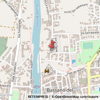 Mappa Via Margnan, 40, 36061 Bassano del Grappa, Vicenza (Veneto)