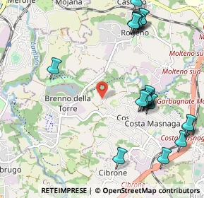 Mappa Via S. Luigi, 23845 Costa Masnaga LC, Italia (1.248)