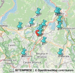 Mappa Via S. Luigi, 23845 Costa Masnaga LC, Italia (7.37538)