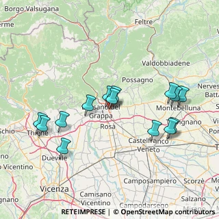 Mappa Via Asiago, 36060 Romano D'ezzelino VI, Italia (15.22)