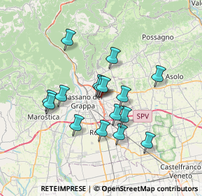 Mappa Via Bari, 36060 Romano D'ezzelino VI, Italia (5.84)