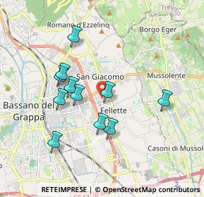 Mappa Via Bari, 36060 Romano D'ezzelino VI, Italia (1.65364)