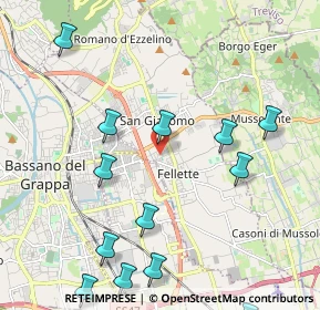 Mappa Via Bari, 36060 Romano D'ezzelino VI, Italia (2.57615)