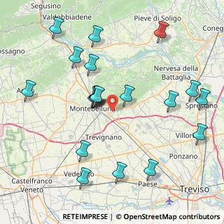 Mappa Via Ponte di Legno, 31044 Montebelluna TV, Italia (8.747)