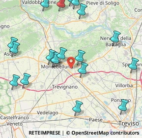 Mappa Via Ponte di Legno, 31044 Montebelluna TV, Italia (9.881)