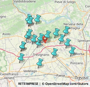 Mappa Via Ponte di Legno, 31044 Montebelluna TV, Italia (6.593)