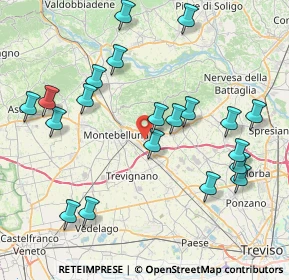 Mappa Via Ponte di Legno, 31044 Montebelluna TV, Italia (8.7975)