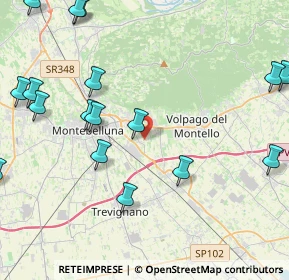 Mappa Via Ponte di Legno, 31044 Montebelluna TV, Italia (5.51706)