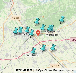 Mappa Via Ponte di Legno, 31044 Montebelluna TV, Italia (3.1475)