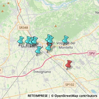 Mappa Via Ponte di Legno, 31044 Montebelluna TV, Italia (2.77)
