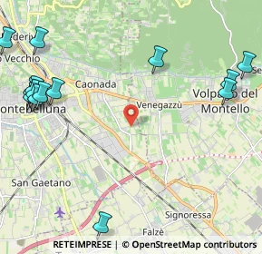 Mappa Via Ponte di Legno, 31044 Montebelluna TV, Italia (3.14733)