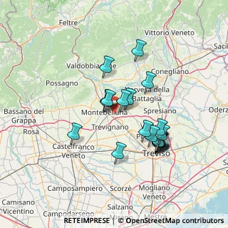 Mappa Via Ponte di Legno, 31044 Montebelluna TV, Italia (12.308)