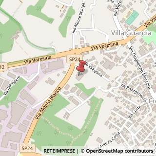 Mappa Via Monte Bianco, 1, 22079 Villa Guardia, Como (Lombardia)