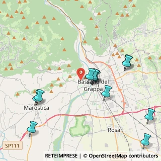 Mappa Via Enego, 36061 Bassano del Grappa VI, Italia (4.96308)