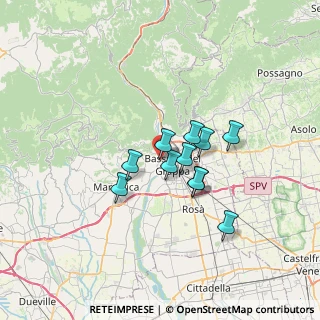 Mappa Via Enego, 36061 Bassano del Grappa VI, Italia (4.75727)