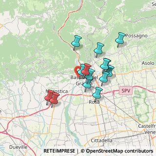 Mappa Via Enego, 36061 Bassano del Grappa VI, Italia (5.52857)