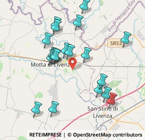 Mappa Via Muggia, 31045 Motta di Livenza TV, Italia (3.7165)