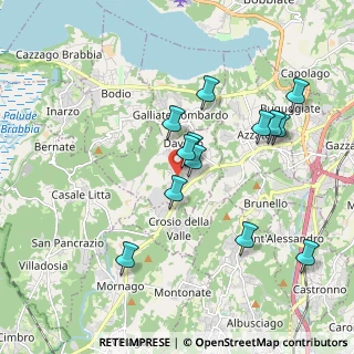 Mappa Via XXV Aprile, 21020 Daverio VA, Italia (1.78692)