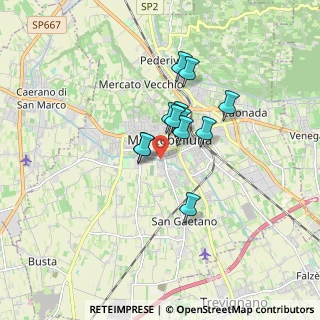 Mappa Via S. Caterina da Siena, 31044 Montebelluna TV, Italia (1.1325)