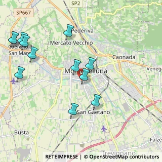 Mappa Via S. Caterina da Siena, 31044 Montebelluna TV, Italia (2.39167)