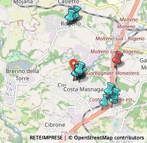 Mappa Via Bevera, 23845 Costa Masnaga LC, Italia (0.8795)