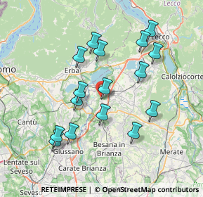 Mappa Via Bevera, 23845 Costa Masnaga LC, Italia (7.05563)