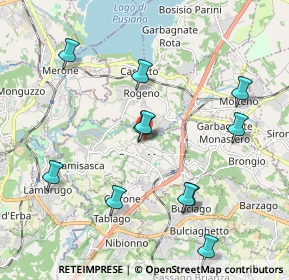 Mappa Via Bevera, 23845 Costa Masnaga LC, Italia (2.07545)