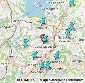 Mappa Via Bevera, 23845 Costa Masnaga LC, Italia (1.96545)