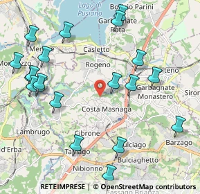 Mappa Via Bevera, 23845 Costa Masnaga LC, Italia (2.4585)