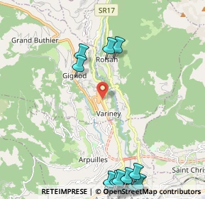 Mappa Ss 27 Km 5+048, 11010 Gignod AO, Italia (3.2285)
