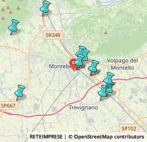 Mappa Via Antonio Pigafetta Nord, 31044 Montebelluna TV, Italia (3.59545)