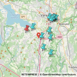 Mappa Vicolo S. Chiara, 21100 Varese VA, Italia (3.59846)
