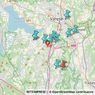 Mappa Vicolo S. Chiara, 21100 Varese VA, Italia (3.13455)
