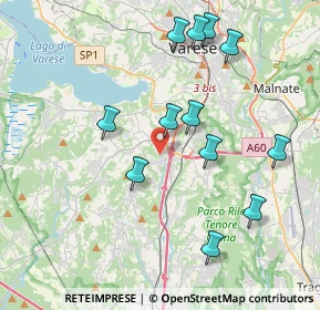 Mappa Vicolo S. Chiara, 21100 Varese VA, Italia (3.98167)