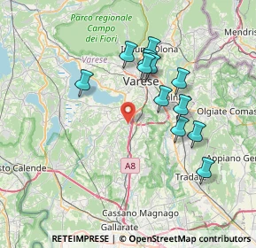 Mappa Vicolo S. Chiara, 21100 Varese VA, Italia (6.64583)