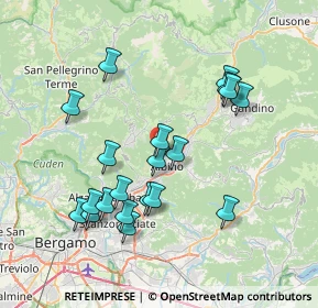 Mappa Via Belloloco, 24021 Albino BG, Italia (7.374)