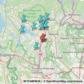 Mappa Via Giosuè Carducci, 21045 Gazzada Schianno VA, Italia (5.7075)