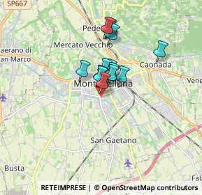 Mappa Via Sansovino, 31044 Montebelluna TV, Italia (1.15714)