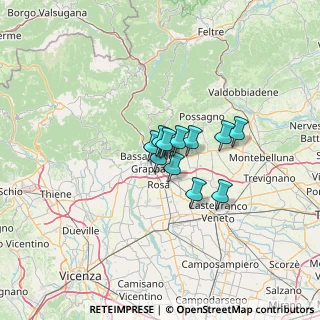 Mappa Via Oslavia, 36060 Romano D'ezzelino VI, Italia (7.07818)