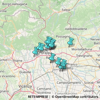 Mappa Via Oslavia, 36060 Romano D'ezzelino VI, Italia (8.16688)