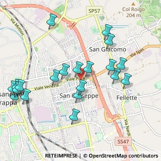 Mappa Via S. Pio X, 36022 Cassola VI, Italia (1.114)
