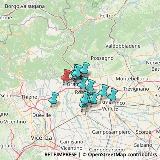 Mappa Viale Pio X, 36022 Cassola VI, Italia (8.61667)