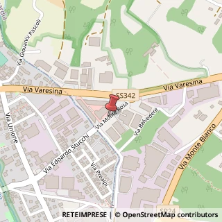 Mappa Via Monte Rosa, 7, 22079 Villa Guardia, Como (Lombardia)