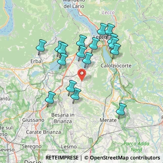 Mappa Via Bettolino, 23843 Dolzago LC, Italia (7.24941)