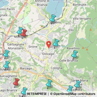 Mappa Via Bettolino, 23843 Dolzago LC, Italia (3.36833)