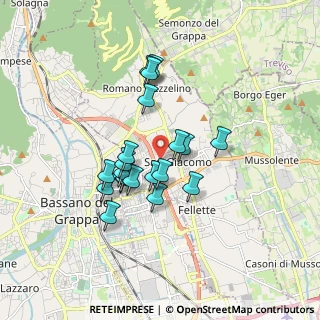 Mappa Via Arcangelo Corelli, 36060 Romano D'ezzelino VI, Italia (1.3965)