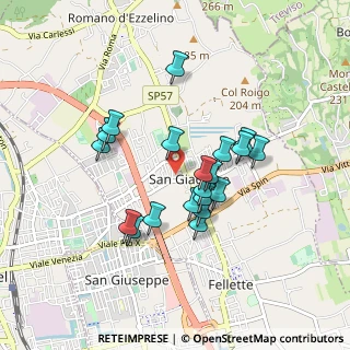 Mappa Via Don San Costantin, 36060 Romano D'ezzelino VI, Italia (0.7315)