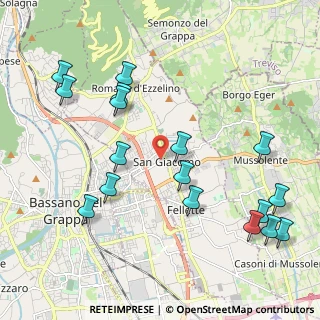 Mappa Via Don San Costantin, 36060 Romano D'ezzelino VI, Italia (2.39294)