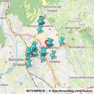 Mappa Via Don San Costantin, 36060 Romano D'ezzelino VI, Italia (1.493)