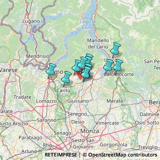 Mappa Via A. Manzoni, 22040 Monguzzo CO, Italia (6.99833)